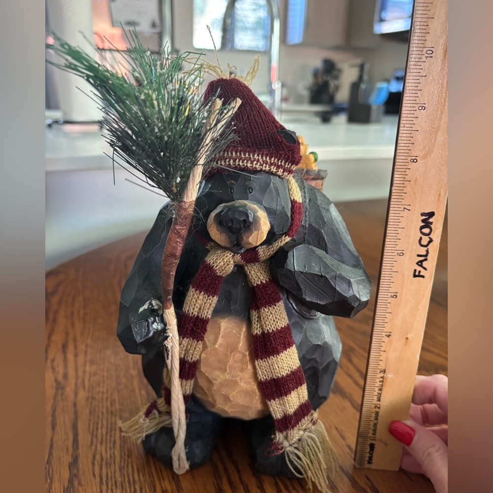 Holiday Bear with Scarf and Hat